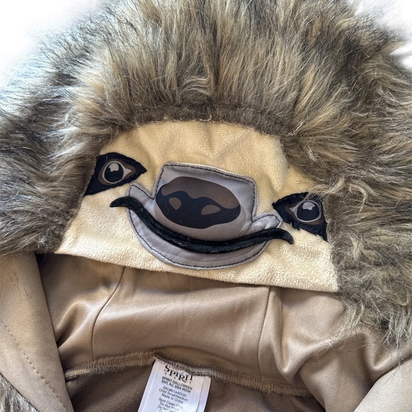 Spirit Halloween Big Kids Sloth One-Piece Costume, Small/ Medium 8/10 - Picture 5 of 6